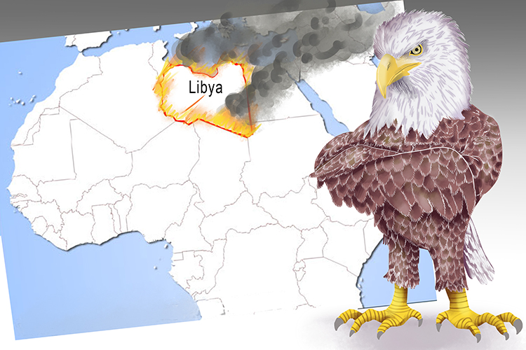 "We liberated ya" (libya) said America after the bombing raids but they've got triple (Tripoli) the trouble there now.